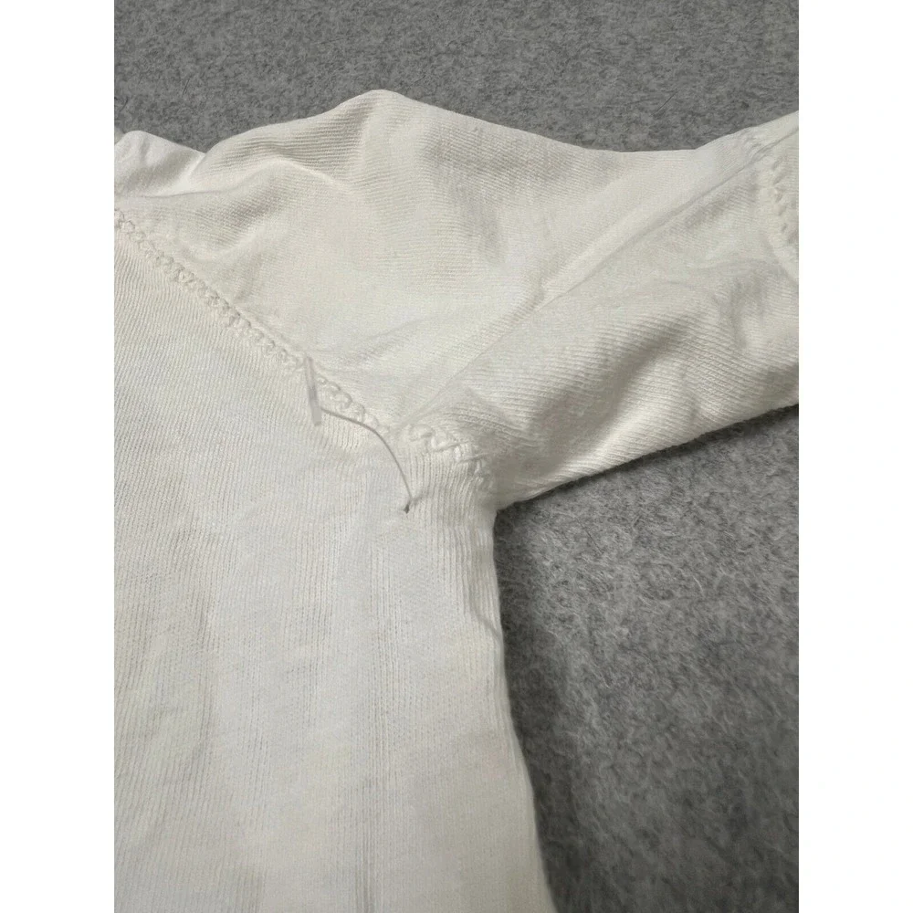 Carters Baby Infant‎ Kimono Jacket 3-6mos 100% Cotton Snap Closure White Vintage